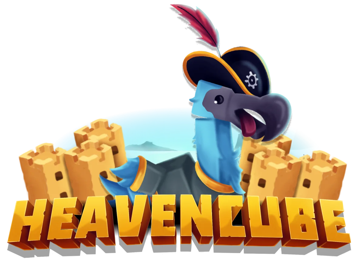 Logo HeavenCube title v2 high quality
